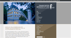 Desktop Screenshot of frankfurter-buergerstiftung.de